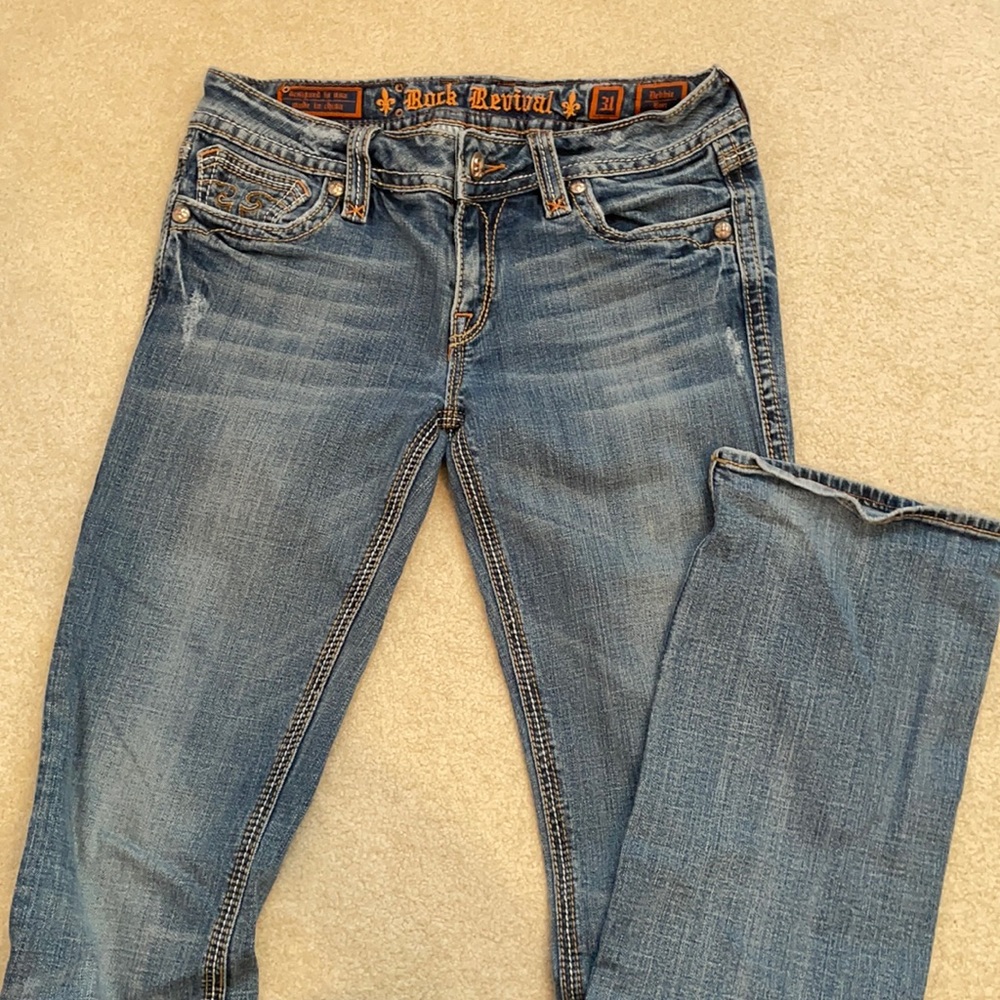 Rock Revival Debbie Bootcut jeans. Slightly worn